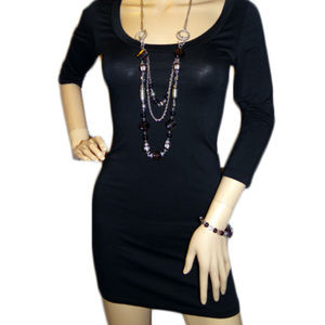 Black Dress w/Cross Back